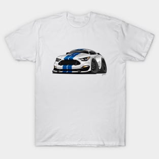 Modern American Muscle Car Cartoon T-Shirt